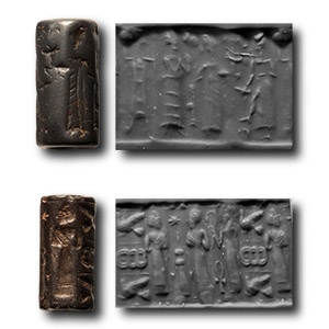 Mesopotamian Cylinder Seal Group with Scenes