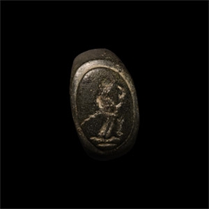 Roman Bronze Ring with Goddess