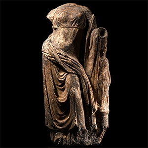 Roman Marble Draped Female Torso