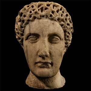 Roman Style Marble Head of a Noble Lady