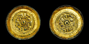 Anglo-Saxon Gilt-Bronze Saucer Brooch Pair