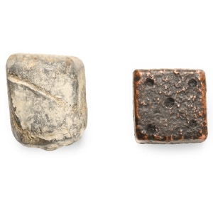 Roman Yorkshire Bronze and Lead Gaming Dice Group