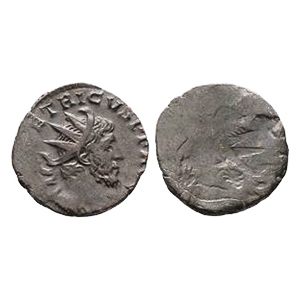Tetricus I - Brockage AE Antoninianus