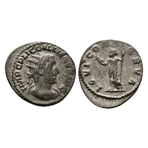 Ancient Roman Imperial Coins - Gallienus - Jupiter Billon AR Antoninianus
