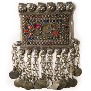 Tribal Silver-Coloured Metal Pendant