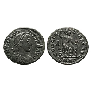 Ancient Roman Imperial Coins - Theodosius I - Constantinople AE3