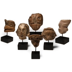 Prehispanic Teotihuacan Terracotta Head Collection