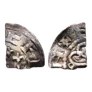 Norman Coins - Stephen - Watford Type AR Cut Farthing