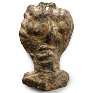 Celtic Bronze Votive Head of a Deity