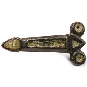 Roman Enamelled Bronze Phallic Mount