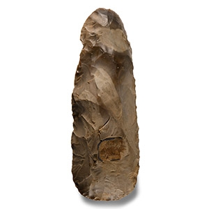 Stone Age French Knapped Grey Flint Axehead