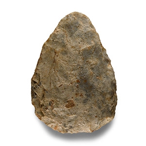 Stone Age Plazac Knapped Flint Cordate Handaxe
