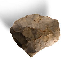 Stone Age Caply Knapped Flint Discoidal Knife