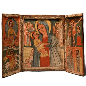 Triptych Icon with the Virgin and Child