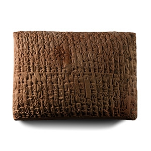 Old Babylonian Cuneiform Messenger Tablet Recording the Journeys of Royal Envoys