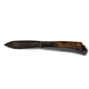 Post Medieval Thames Iron Knife with Bone Handle