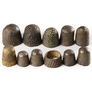 and Later Thames Bronze Thimble Collection