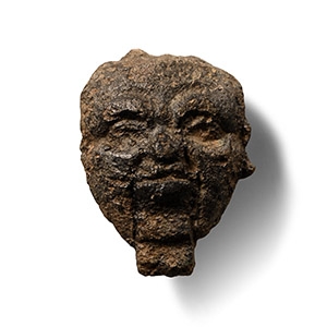 Post Medieval Toy Finial with Two Faces