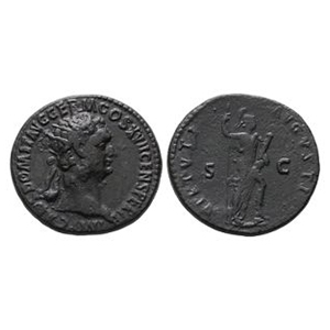 Domitian - Virtus AE Dupondius