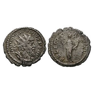 Ancient Roman Imperial Coins - Postumus - Felicitas Billon AR Antoninianus