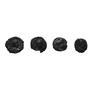 Ancient Roman Imperial Coins - Scarce Late Emperors AE Group [4]