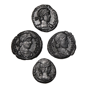 Ancient Roman Imperial Coins - Mixed AE Constantinian AE Group [4]
