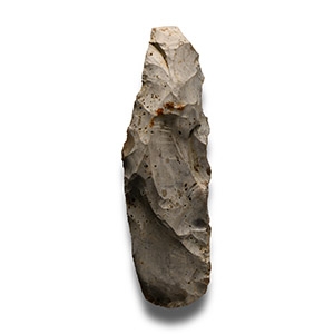 Stone Age Troussencourt Knapped Flint Handaxe