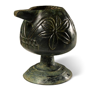 Elamite Spouted Vessel with Flowers