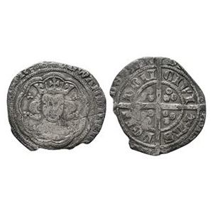 English Medieval Coins - Edward III - London - AR Groat