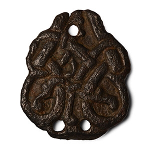 Viking Bronze Apex Stirrup Mount with Urnes Entwined Beasts