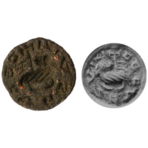 East Anglia Bronze Seal Matrix with Grotesque