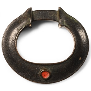 Celtic Style Enamelled Bronze Terret Ring
