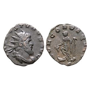 Ancient Roman Imperial Coins - Aureolus - Concordia AE Antoninianus