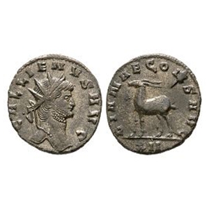 Gallienus - Stag AE Antoninianus