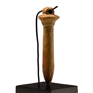 Egyptian Faience Papyrus Sceptre Pendant