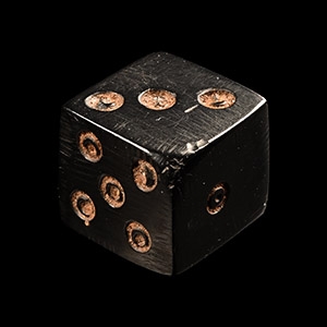 Large Romano-British Jet Gaming Dice
