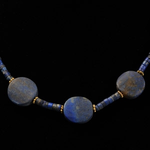 Bactrian Style Lapis Lazuli Bead Necklace