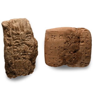 Mesopotamian Cuneiform Tablet Fragment Group