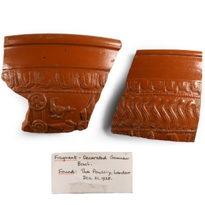 Romano-British Poultry Samian Ware Sherd Group