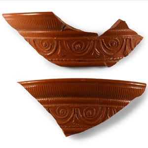 Romano-British Colchester Samian Ware Sherd Group