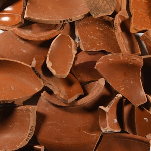 Romano-British Samian Ware Sherd Group