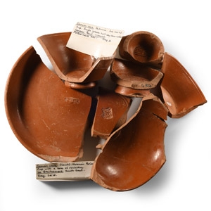 Romano-Gaulish Samian Ware Sherd Group with Makers Stamps