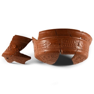 Romano-British Samian Ware Bowl Fragments