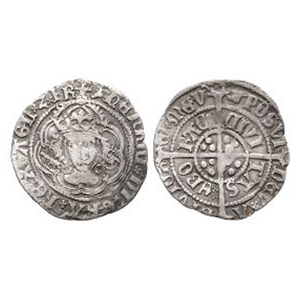 English Medieval Coins - Henry VII - York - Archbishop Savage AR Halfgroat