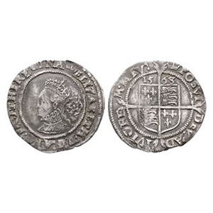 Elizabeth I - 1568 - AR Sixpence