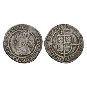 Elizabeth I - 1572 - AR Threepence