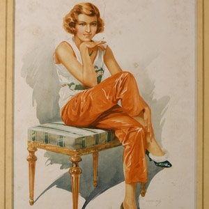 Willis Woodbines Advertisment in Original Frame with Cigarettes