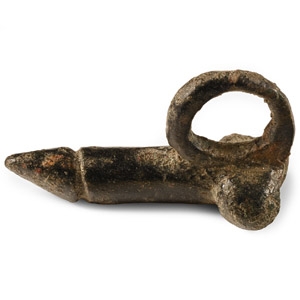 Roman Bronze Phallic Pendant