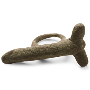 Roman Bronze Phallic Pendant