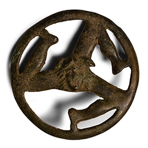 Roman Bronze Triskele Brooch
